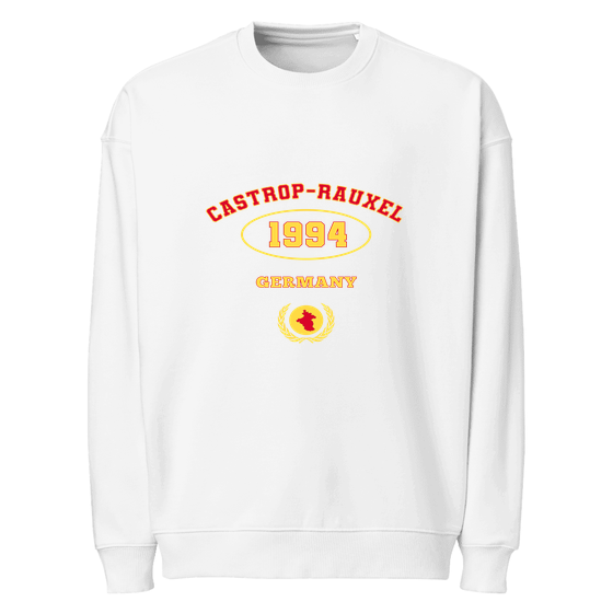 Castrop-Rauxel Sweatshirt mit University 1994-Design (Weiß)