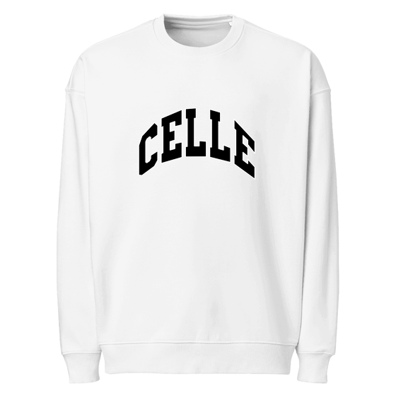 Celle Sweatshirt mit Varsity3-Design (Weiß)