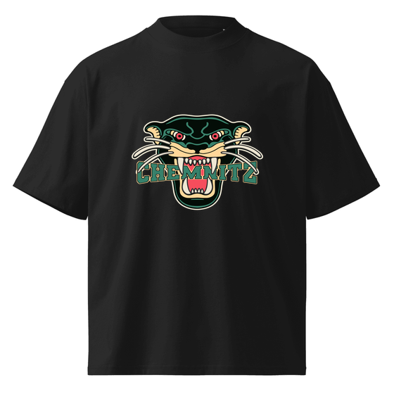 Chemnitz T-Shirt mit Panther-Design (Schwarz)