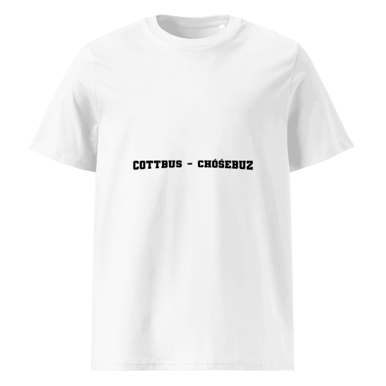 Cottbus - Chóśebuz T-Shirt mit Varsity17-Design (Weiß)