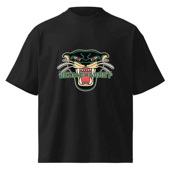 Delmenhorst T-Shirt mit Panther-Design (Schwarz)