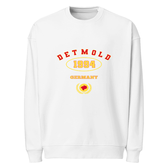 Detmold Sweatshirt mit University 1994-Design (Weiß)