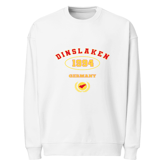 Dinslaken Sweatshirt mit University 1994-Design (Weiß)