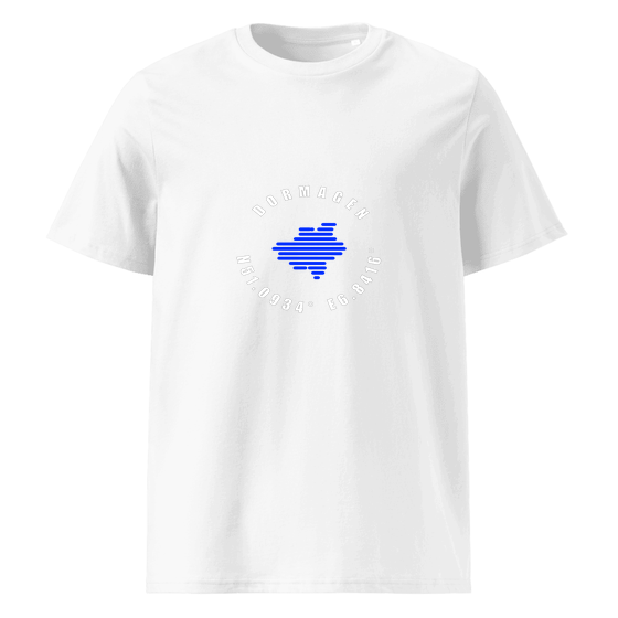 Dormagen T-Shirt mit Minimal Coordinates-Design (Weiß)