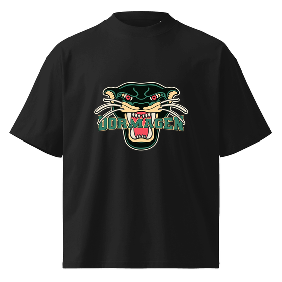 Dormagen T-Shirt mit Panther-Design (Schwarz)