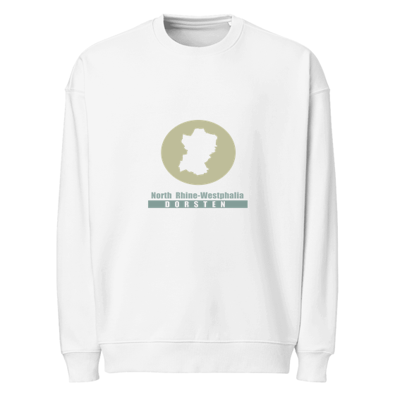 Dorsten Sweatshirt mit Minimal Moon-Design (Weiß)