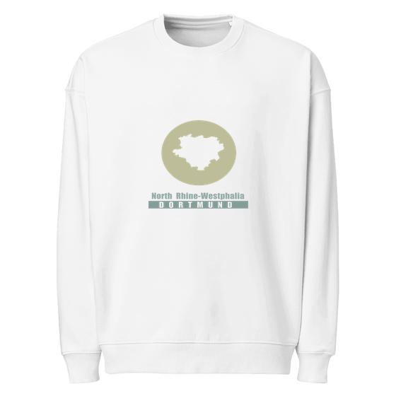 Dortmund Sweatshirt mit Minimal Moon-Design (Weiß)