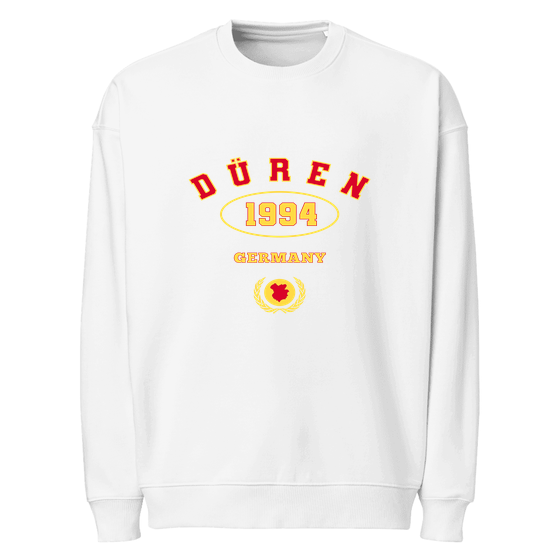 Düren Sweatshirt mit University 1994-Design (Weiß)