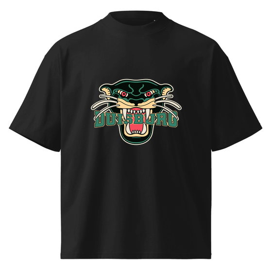 Duisburg T-Shirt mit Panther-Design (Schwarz)
