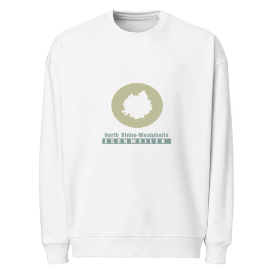 Eschweiler Sweatshirt mit Minimal Moon-Design (Weiß)