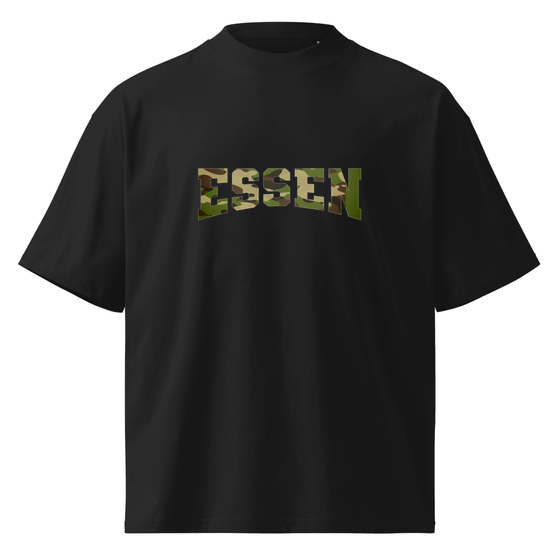 Essen T-Shirt mit Camouflage-Design (Schwarz)