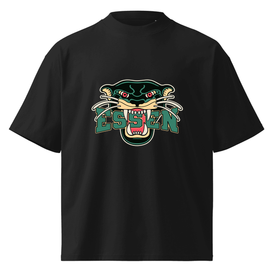 Essen T-Shirt mit Panther-Design (Schwarz)