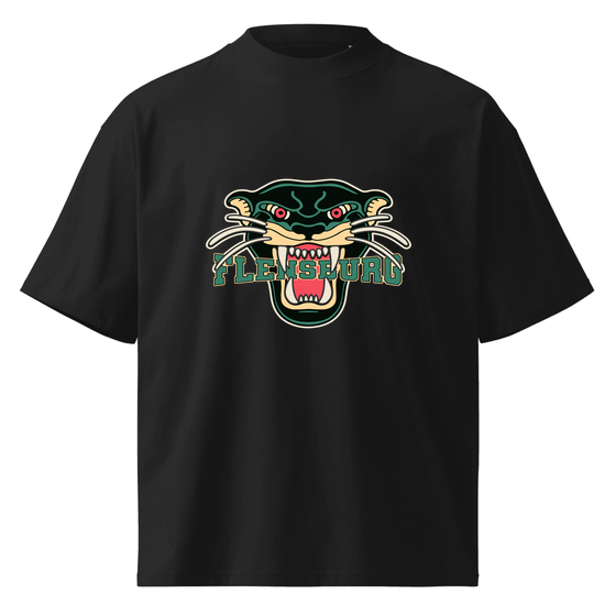 Flensburg T-Shirt mit Panther-Design (Schwarz)