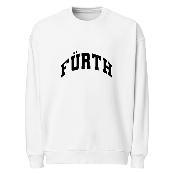 Fürth Sweatshirt mit Varsity3-Design (Weiß)