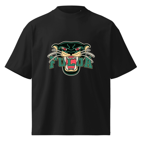 Fulda T-Shirt mit Panther-Design (Schwarz)