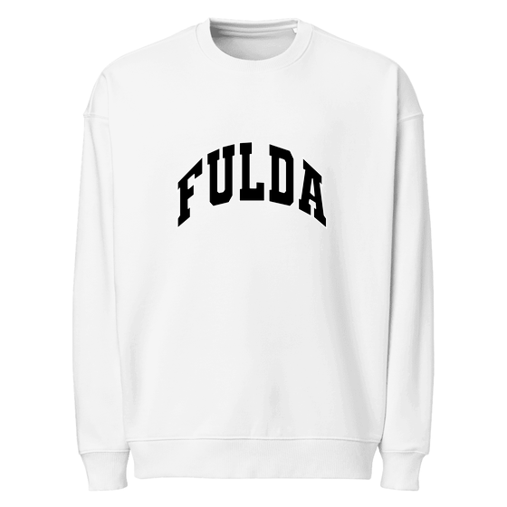 Fulda Sweatshirt mit Varsity3-Design (Weiß)