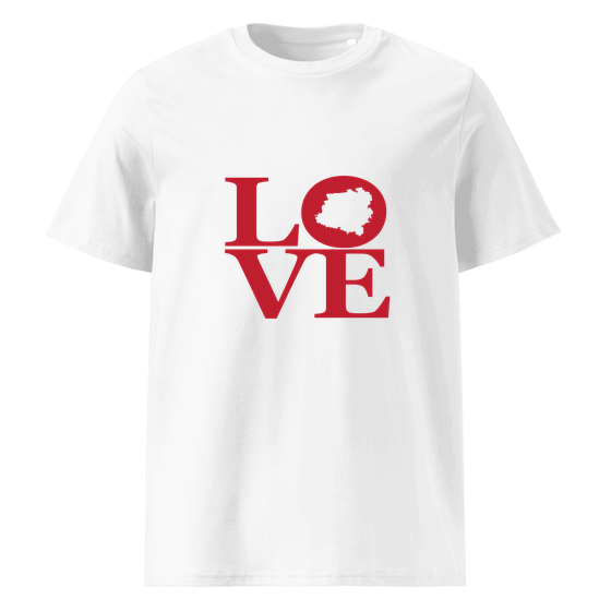 Garbsen T-Shirt mit Love-Design (Weiß)
