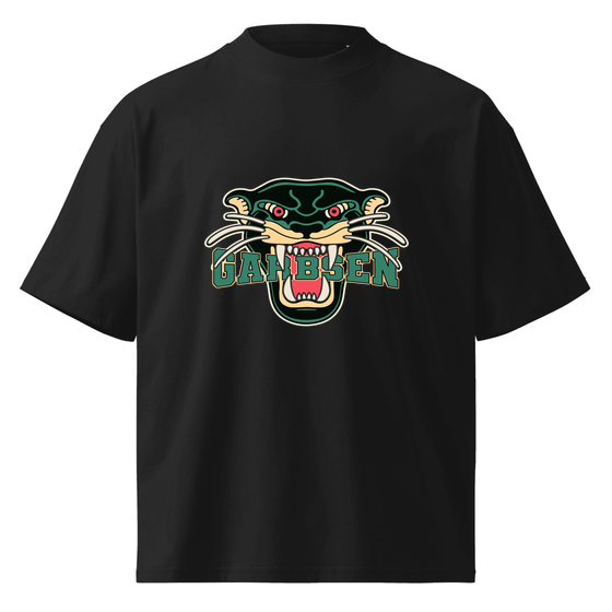 Garbsen T-Shirt mit Panther-Design (Schwarz)