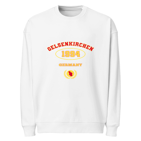 Gelsenkirchen Sweatshirt mit University 1994-Design (Weiß)
