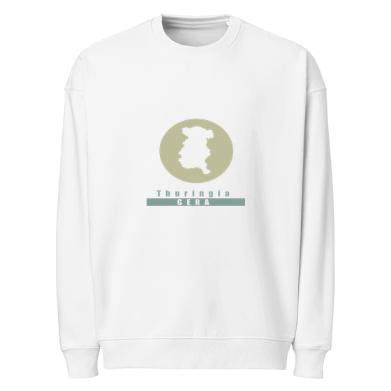 Gera Sweatshirt mit Minimal Moon-Design (Weiß)