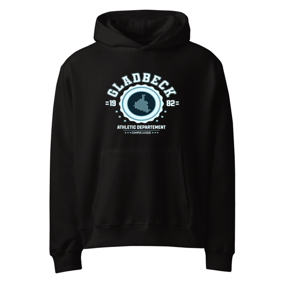 Gladbeck Hoodie mit Varsity Hero-Design (Schwarz)