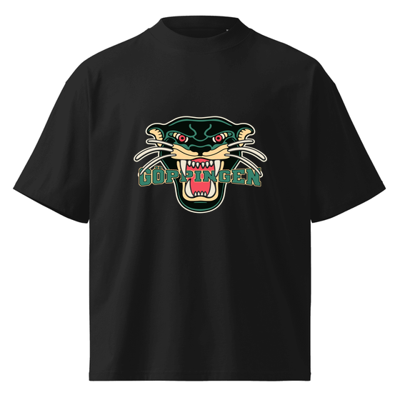 Göppingen T-Shirt mit Panther-Design (Schwarz)