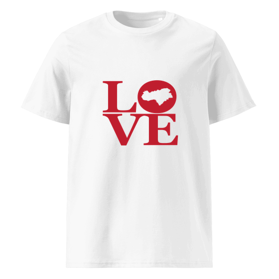 Göttingen T-Shirt mit Love-Design (Weiß)