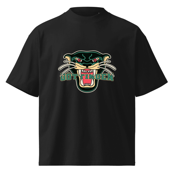 Göttingen T-Shirt mit Panther-Design (Schwarz)