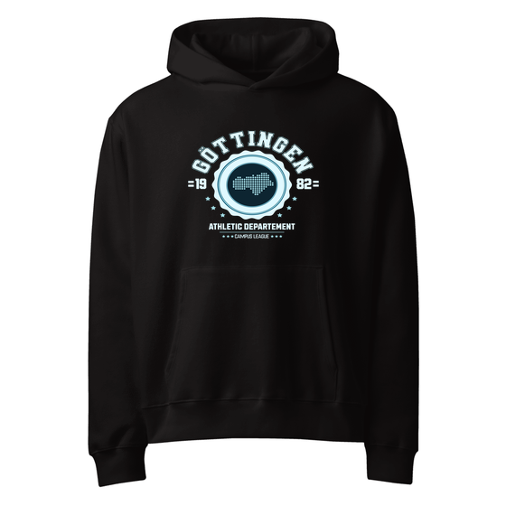 Göttingen Hoodie mit Varsity Hero-Design (Schwarz)
