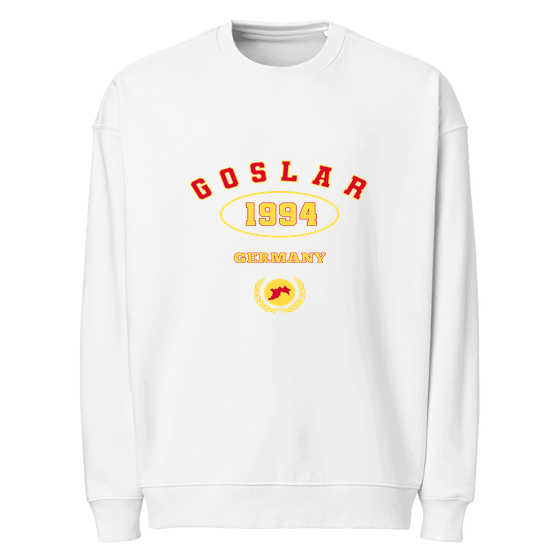 Goslar Sweatshirt mit University 1994-Design (Weiß)