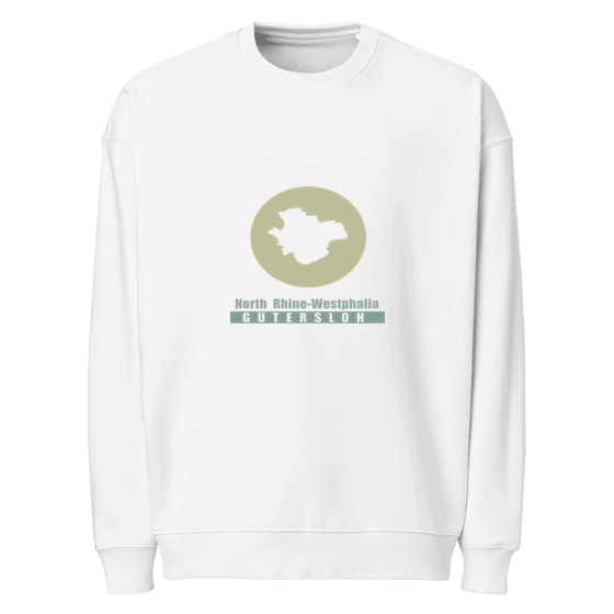 Gütersloh Sweatshirt mit Minimal Moon-Design (Weiß)