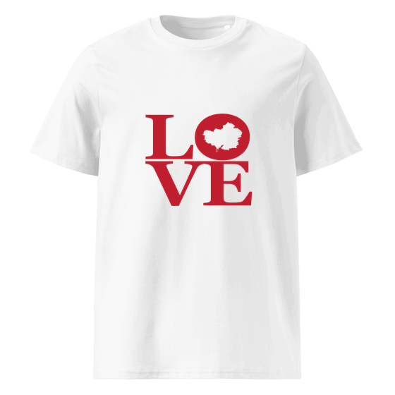 Hameln T-Shirt mit Love-Design (Weiß)