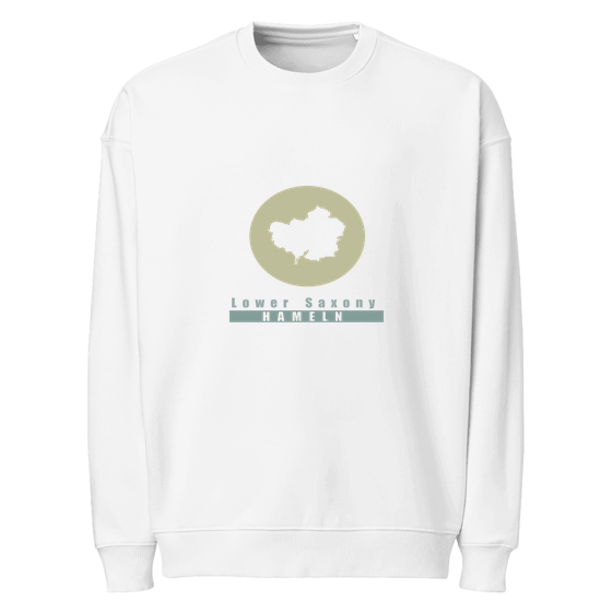 Hameln Sweatshirt mit Minimal Moon-Design (Weiß)