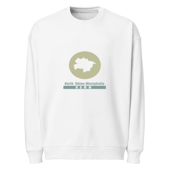 Hamm Sweatshirt mit Minimal Moon-Design (Weiß)