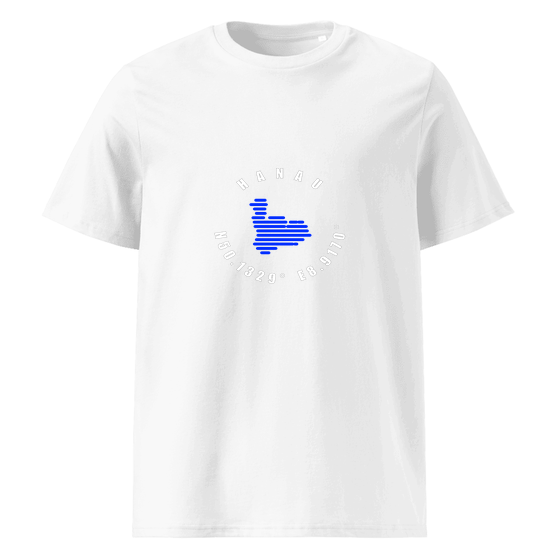 Hanau T-Shirt mit Minimal Coordinates-Design (Weiß)