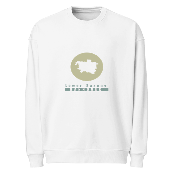 Hannover Sweatshirt mit Minimal Moon-Design (Weiß)