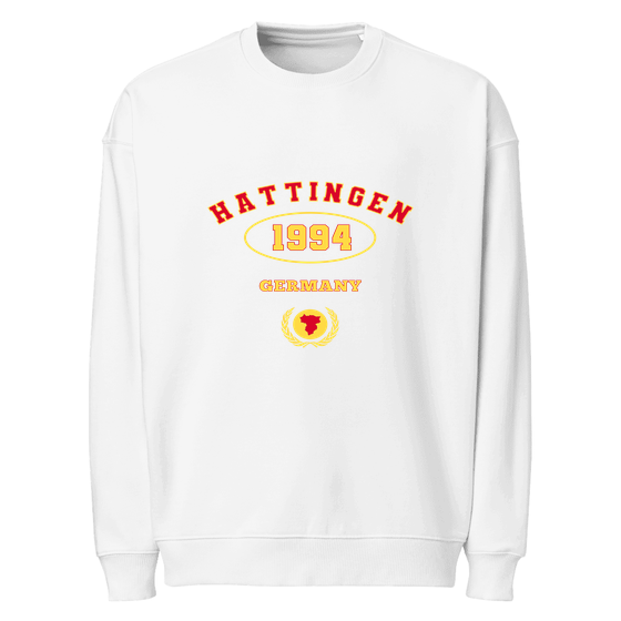 Hattingen Sweatshirt mit University 1994-Design (Weiß)