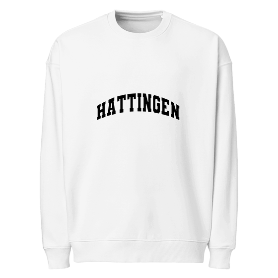 Hattingen Sweatshirt mit Varsity3-Design (Weiß)