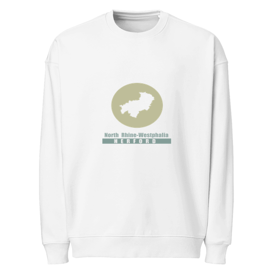 Herford Sweatshirt mit Minimal Moon-Design (Weiß)