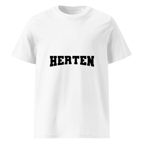 Herten T-Shirt mit Varsity17-Design (Weiß)
