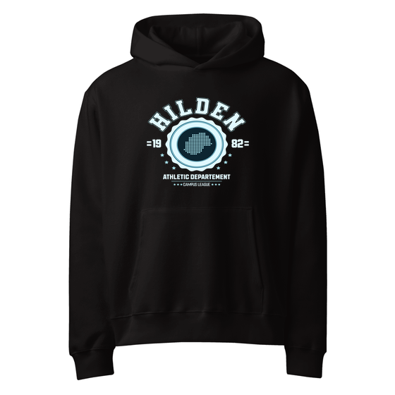 Hilden Hoodie mit Varsity Hero-Design (Schwarz)