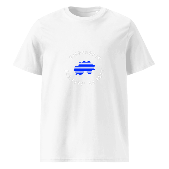 Hildesheim T-Shirt mit Minimal Coordinates-Design (Weiß)