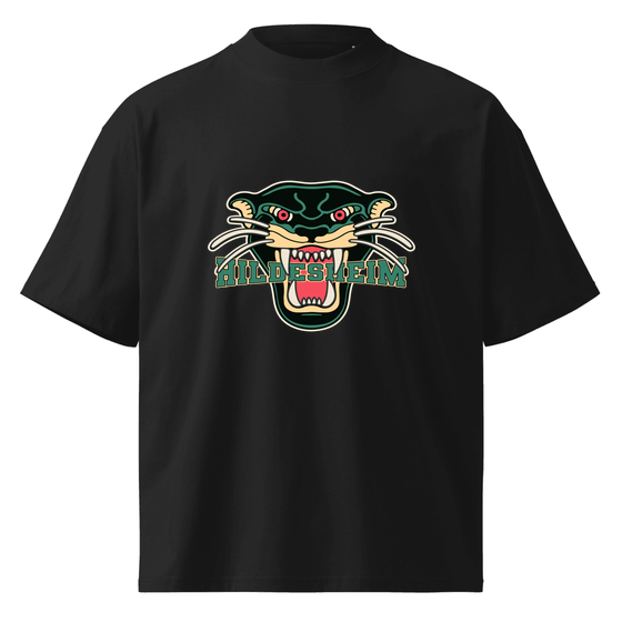 Hildesheim T-Shirt mit Panther-Design (Schwarz)