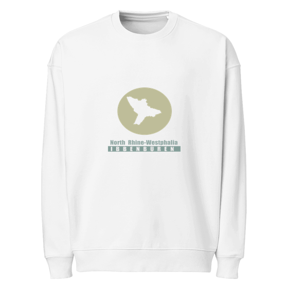 Ibbenbüren Sweatshirt mit Minimal Moon-Design (Weiß)