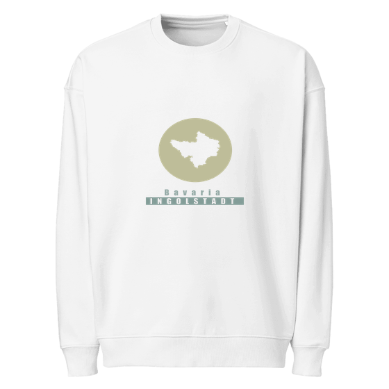 Ingolstadt Sweatshirt mit Minimal Moon-Design (Weiß)