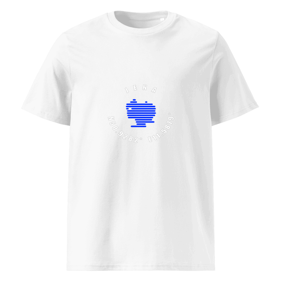 Jena T-Shirt mit Minimal Coordinates-Design (Weiß)