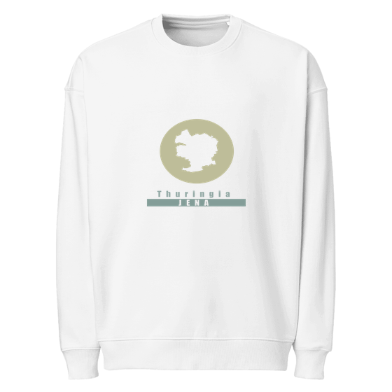 Jena Sweatshirt mit Minimal Moon-Design (Weiß)
