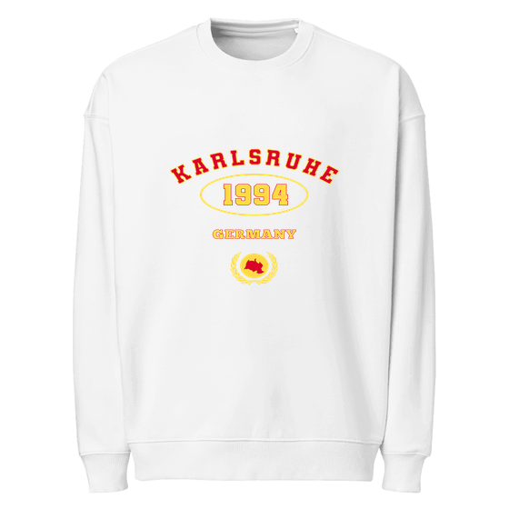 Karlsruhe Sweatshirt mit University 1994-Design (Weiß)
