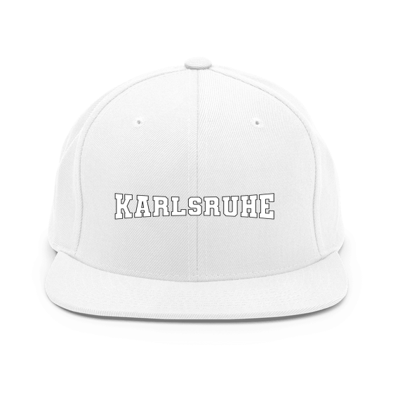 Karlsruhe Cap mit Varsity4-Design (Weiß)