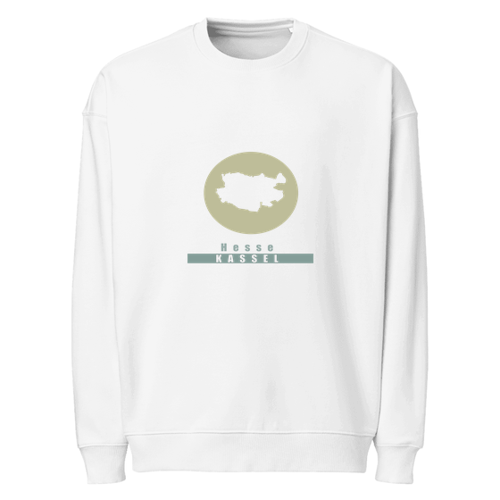 Kassel Sweatshirt mit Minimal Moon-Design (Weiß)